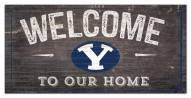 BYU Cougars 6" x 12" Welcome Sign