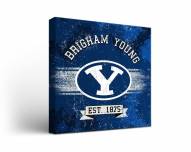 BYU Cougars Banner Canvas Wall Art