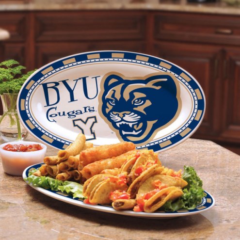 BYU Cougars Ceramic Serving Platter