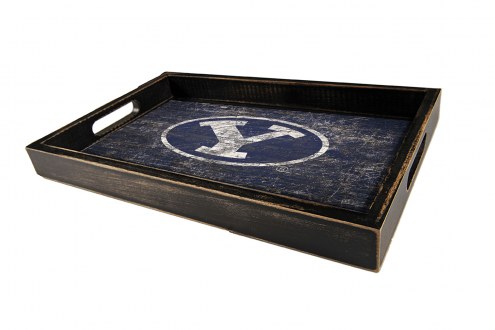 BYU Cougars Distressed Team Color Tray