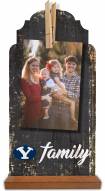 BYU Cougars Family Tabletop Clothespin Picture Holder