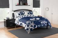 BYU Cougars Hexagon Full/Queen Comforter & Shams Set