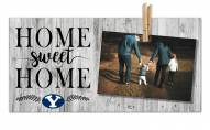 BYU Cougars Home Sweet Home Clothespin Frame
