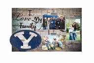 BYU Cougars I Love My Family Clip Frame