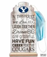 BYU Cougars In This House Mask Holder