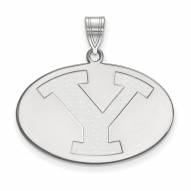 BYU Cougars NCAA Sterling Silver Large Pendant