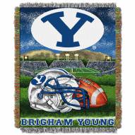 BYU Cougars NCAA Woven Tapestry Throw Blanket