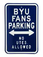 BYU Cougars No Utes Parking Sign