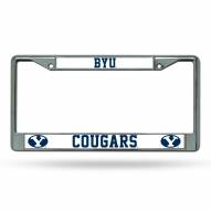 BYU Cougars Chrome License Plate Frame