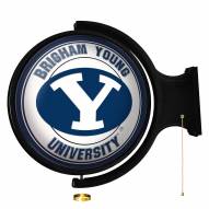 BYU Cougars Round Rotating Lighted Wall Sign
