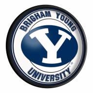 BYU Cougars Round Slimline Lighted Wall Sign