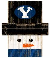 BYU Cougars Snowman Head Sign