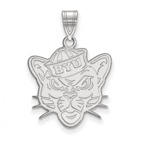 BYU Cougars Sterling Silver Large Pendant