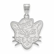 BYU Cougars Sterling Silver Large Pendant