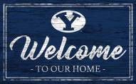 BYU Cougars Team Color Welcome Sign