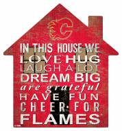 Calgary Flames 12" House Sign