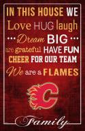 Calgary Flames  17" x 26" In This House Sign