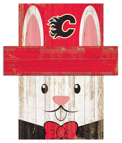 Calgary Flames 19&quot; x 16&quot; Easter Bunny Head