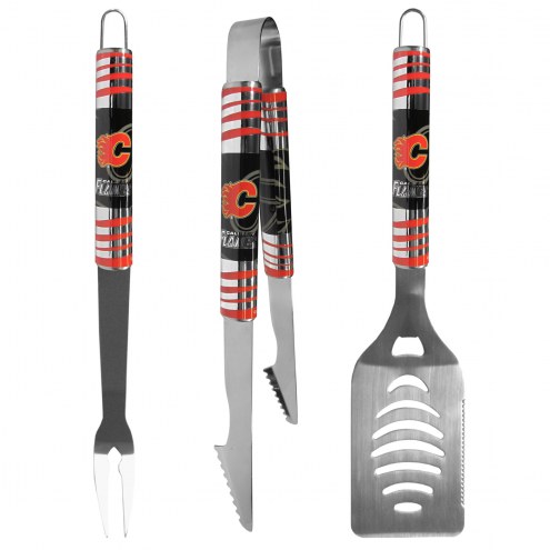 Calgary Flames 3 Piece Tailgater BBQ Set