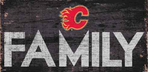 Calgary Flames 6&quot; x 12&quot; Family Sign