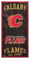 Calgary Flames 6" x 12" Heritage Sign