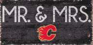 Calgary Flames 6" x 12" Mr. & Mrs. Sign