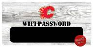 Calgary Flames 6" x 12" Wifi Password Sign