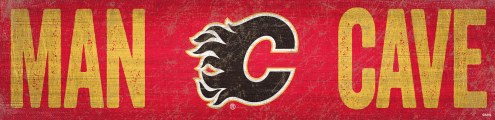 Calgary Flames 6&quot; x 24&quot; Man Cave Sign