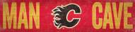Calgary Flames 6" x 24" Man Cave Sign