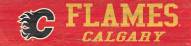 Calgary Flames 6" x 24" Team Name Sign