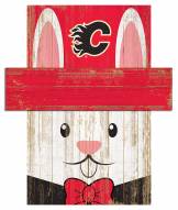 Calgary Flames 6" x 5" Easter Bunny Head