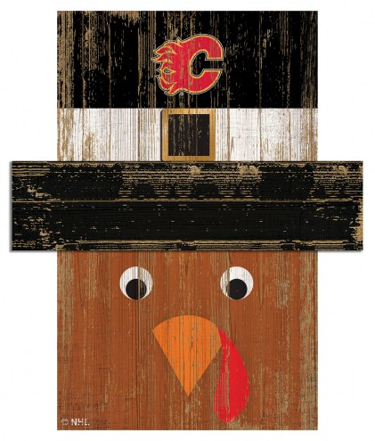 Calgary Flames 6&quot; x 5&quot; Turkey Head