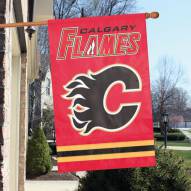 Calgary Flames Applique Banner Flag