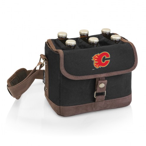 Calgary Flames Beer Caddy Cooler Tote with Opener