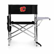 Calgary Flames Black Sports Folding Chair
