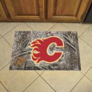 Calgary Flames Camo Scraper Door Mat