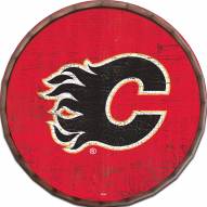 Calgary Flames Cracked Color 16" Barrel Top