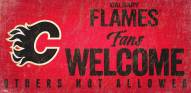 Calgary Flames Fans Welcome Sign