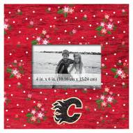 Calgary Flames  Floral 10" x 10" Picture Frame