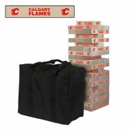 Calgary Flames Giant Wooden Tumble Tower Game