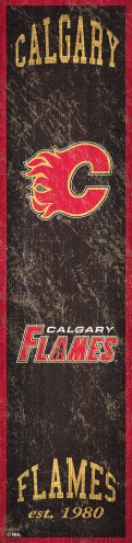 Calgary Flames Heritage Banner Vertical Sign