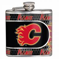 Calgary Flames Hi-Def Stainless Steel Flask