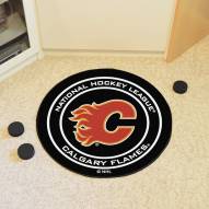 Calgary Flames Hockey Puck Mat