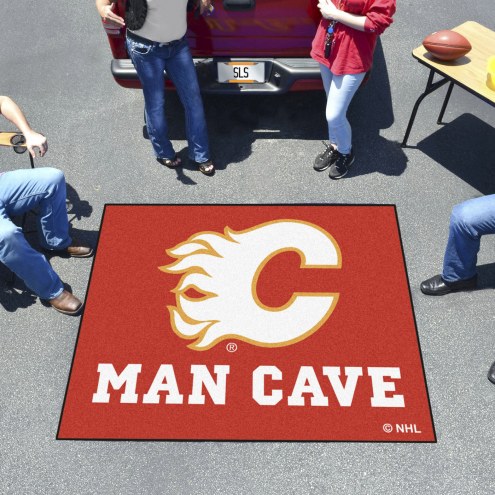 Calgary Flames Man Cave Tailgate Mat