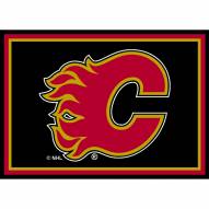 Calgary Flames NHL Team Spirit Area Rug