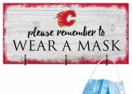 Calgary Flames Please Wear Your Mask Sign