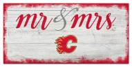 Calgary Flames Script Mr. & Mrs. Sign