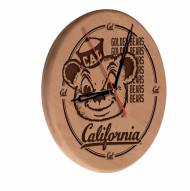 California Golden Bears Laser Engraved Wood Clock