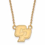 California Polytechnic State Mustangs Sterling Silver Gold Plated Small Pendant Necklace
