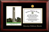 California Riverside Highlanders Gold Embossed Diploma Frame with Campus Images Lithograph
